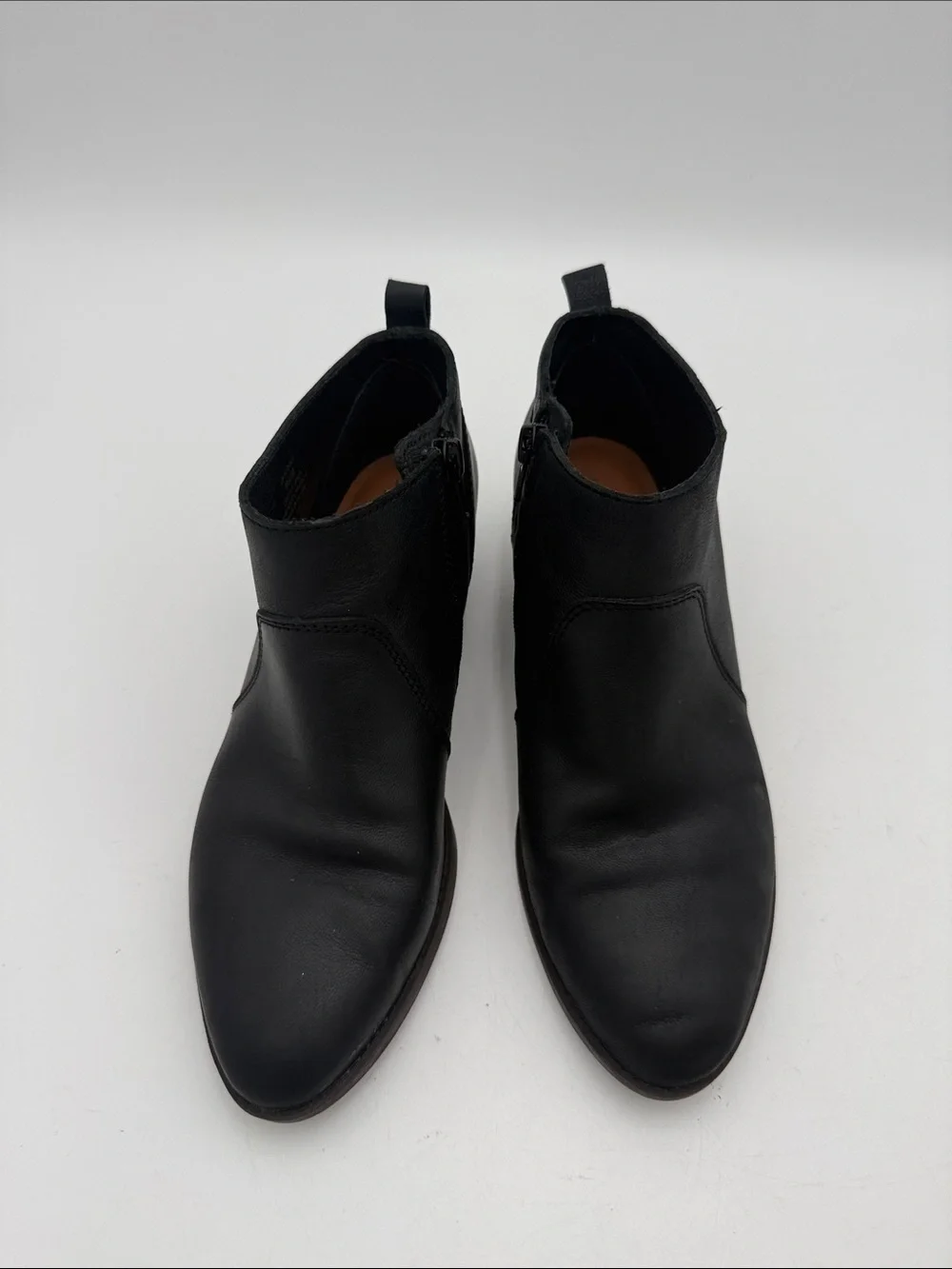 Lucky Brand women Black Leather Chukka Boots women 8M casual office retro Y2K
